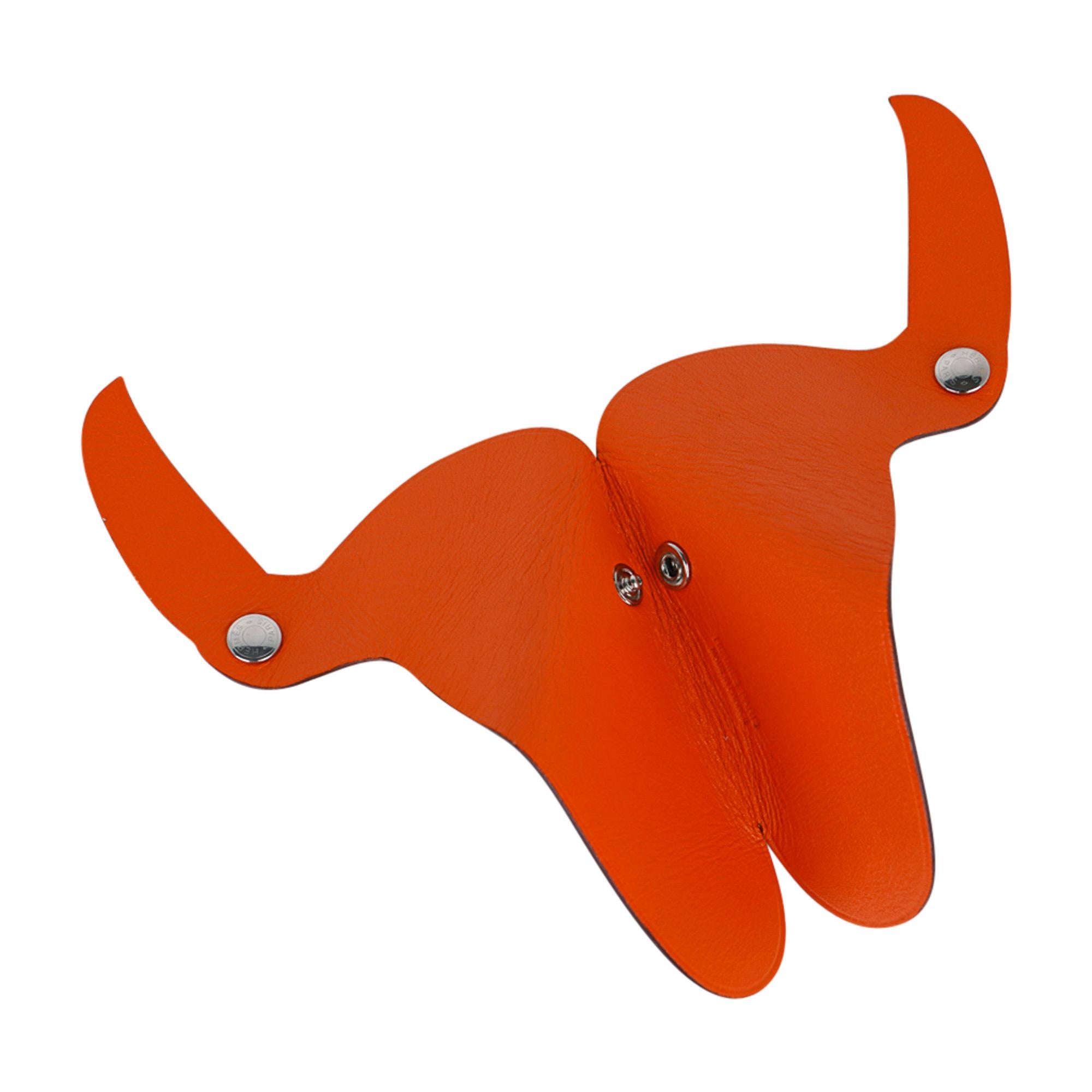 Hermes Clickazoo Toucan Orange / Lime Whimsical Art Piece New w/Box 3