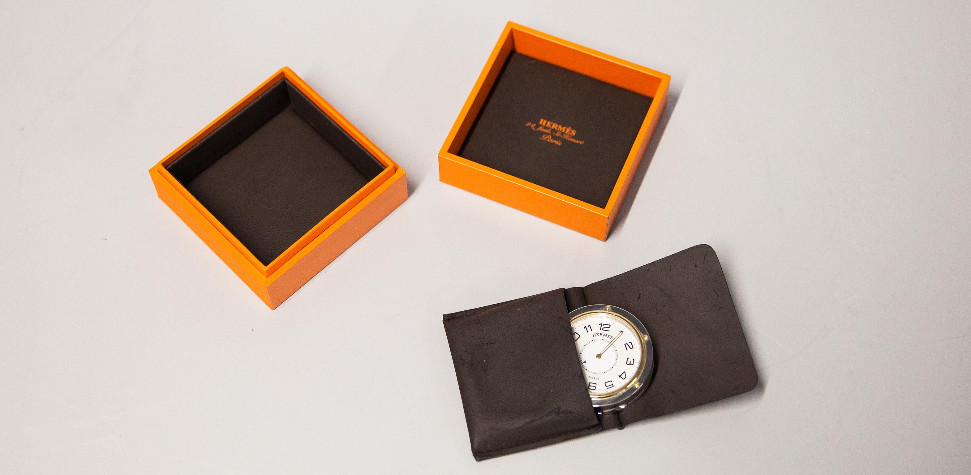 Hermès Clip Table Alarm Clock For Sale 4