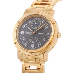 Hermès Clipper 18 Karat Yellow Gold Watch CL5.785