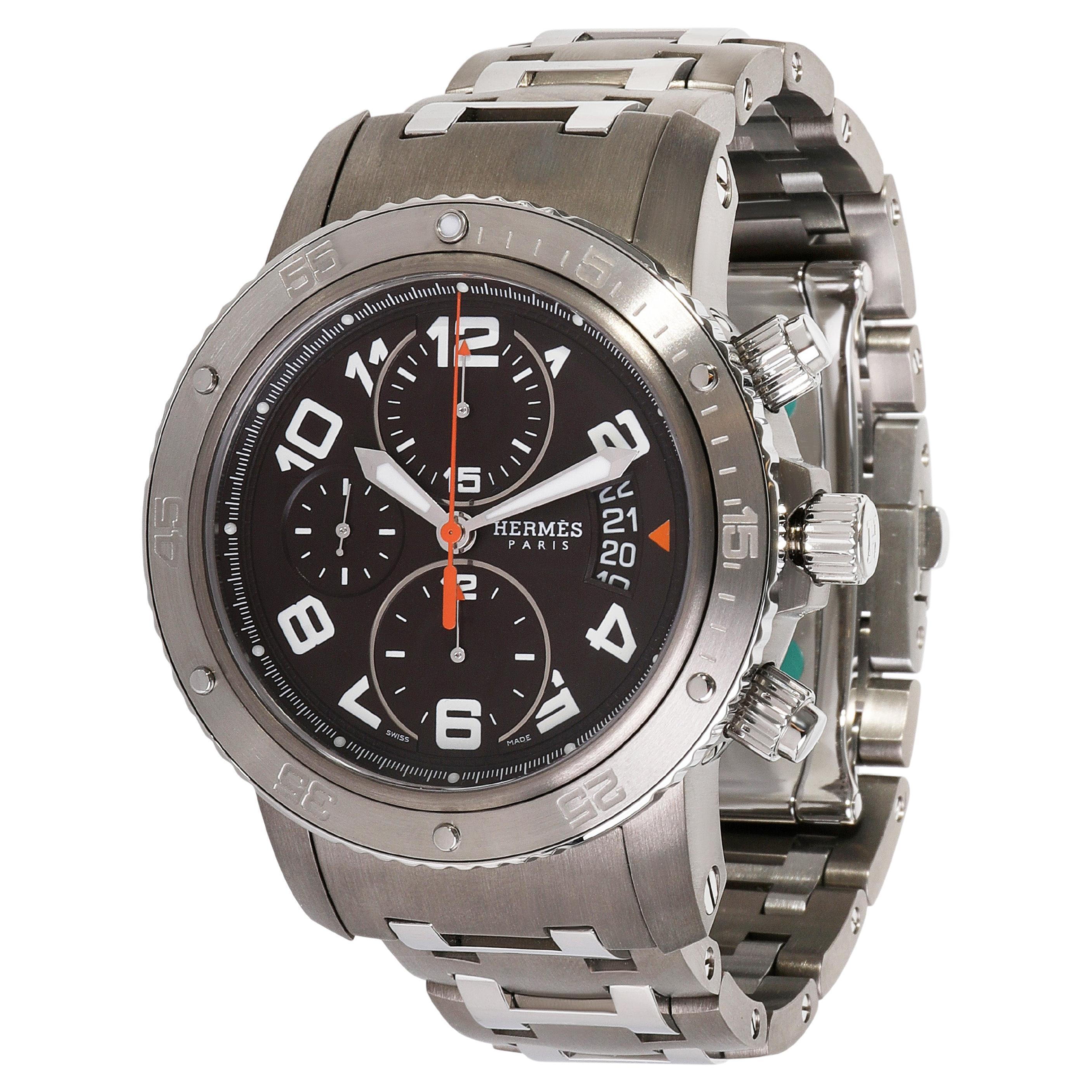 Hermès Clipper Chrono CP2.941.230.49 63 Men's Watch in  SS/Titanium