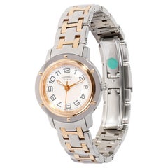 Hermès Clipper CP1.221.212.49 70 Montre femme en acier inoxydable 18kt/or rose