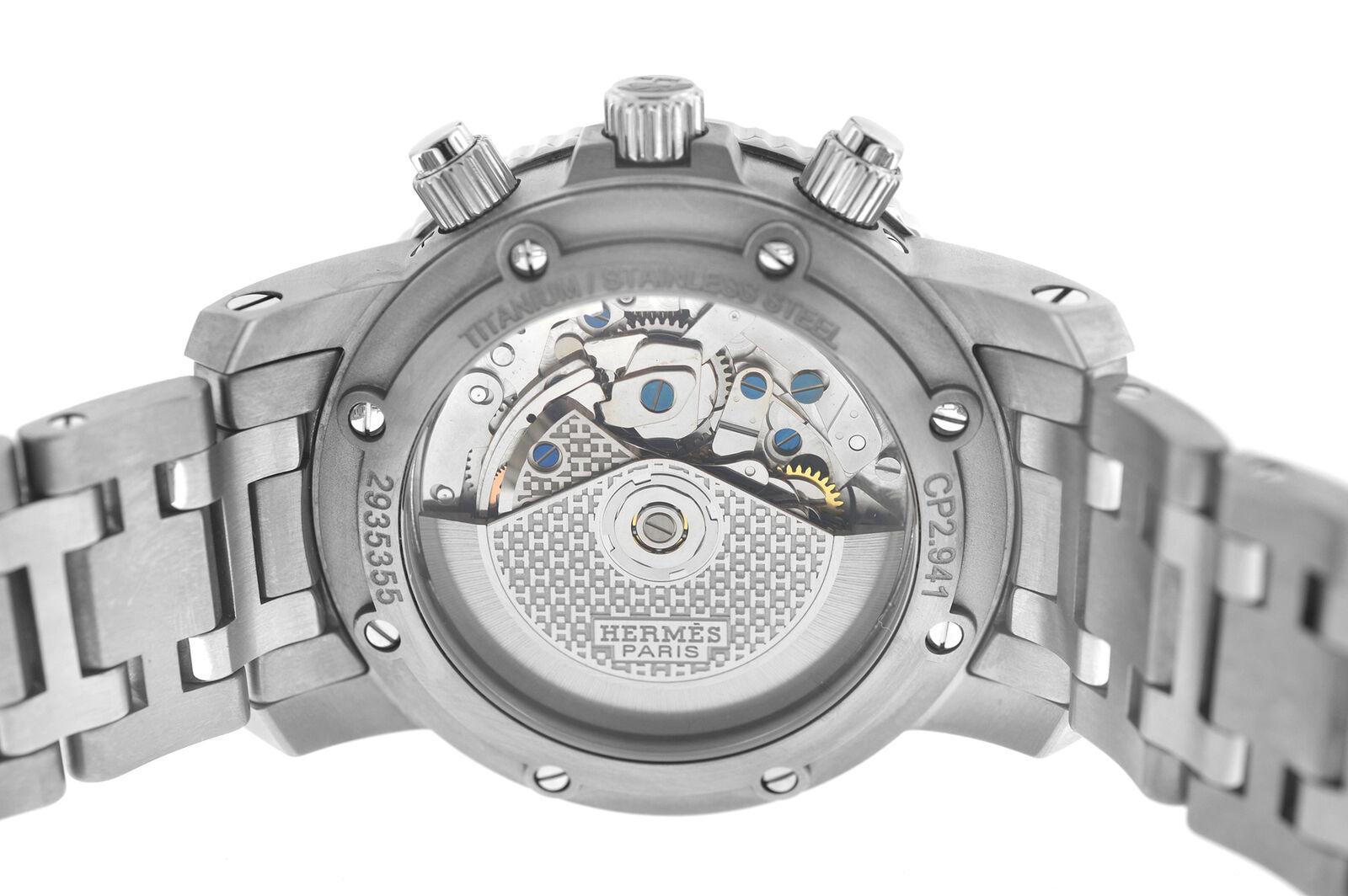 hermes clipper chronograph watch