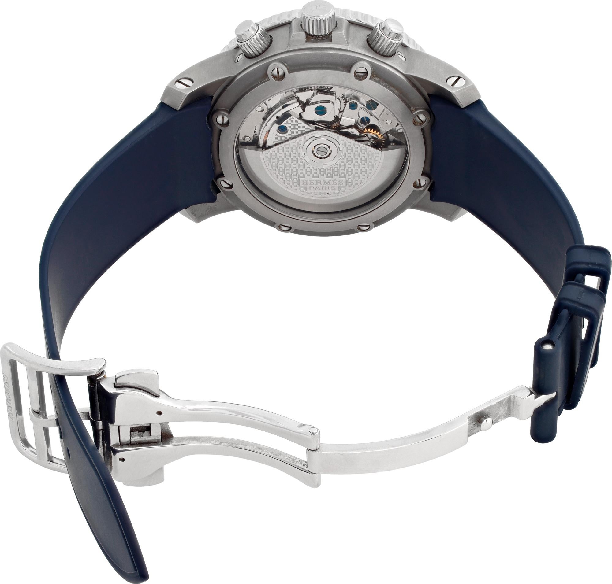 Hermes Clipper Diver Chronograph Titanium Automatik Armbanduhr Ref CP2.941 Herren im Angebot