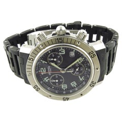 Hermès Clipper Diver's Watch CL2 915 Montre chronographe unisexe en acier inoxydable et caoutchouc