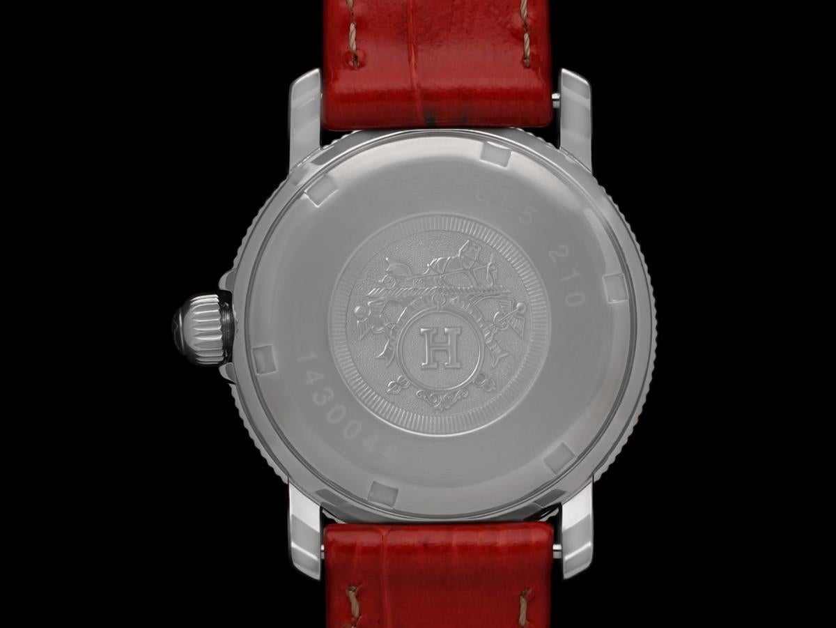 Hermes Clipper Orologio subacqueo al quarzo da donna - Acciaio inossidabile in vendita 2