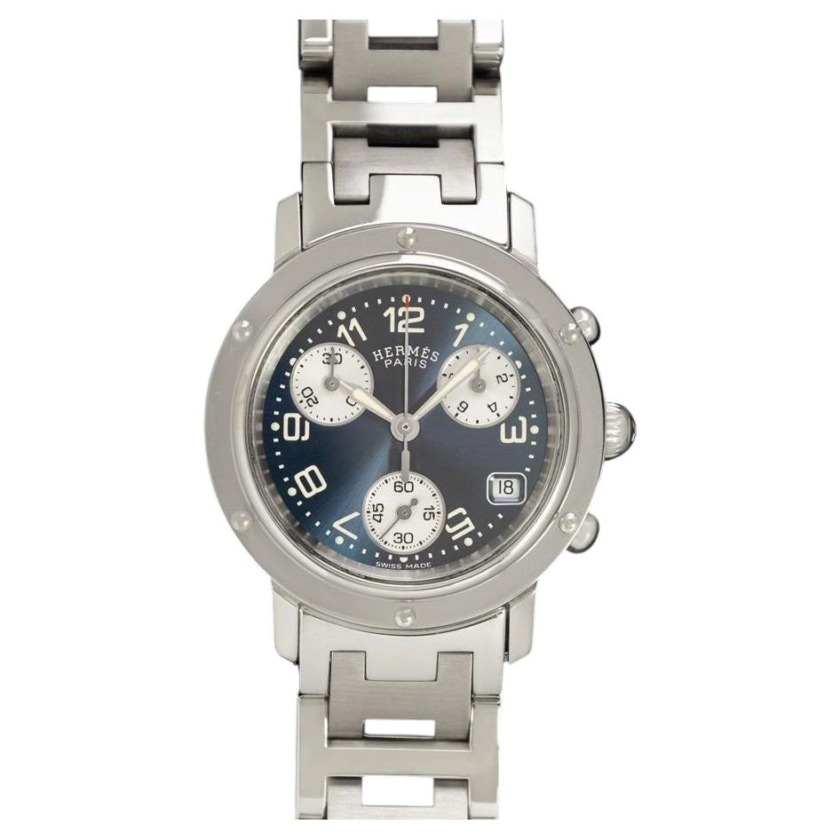 Hermes Clipper Mens Ladies / Unisex Chronograph Quartz Watch - Stainless Steel For Sale
