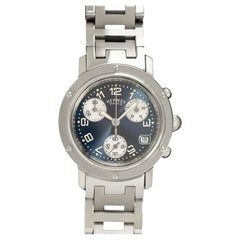 Hermes Clipper Herren Damen / Unisex Chronograph Quarzuhr - Edelstahl