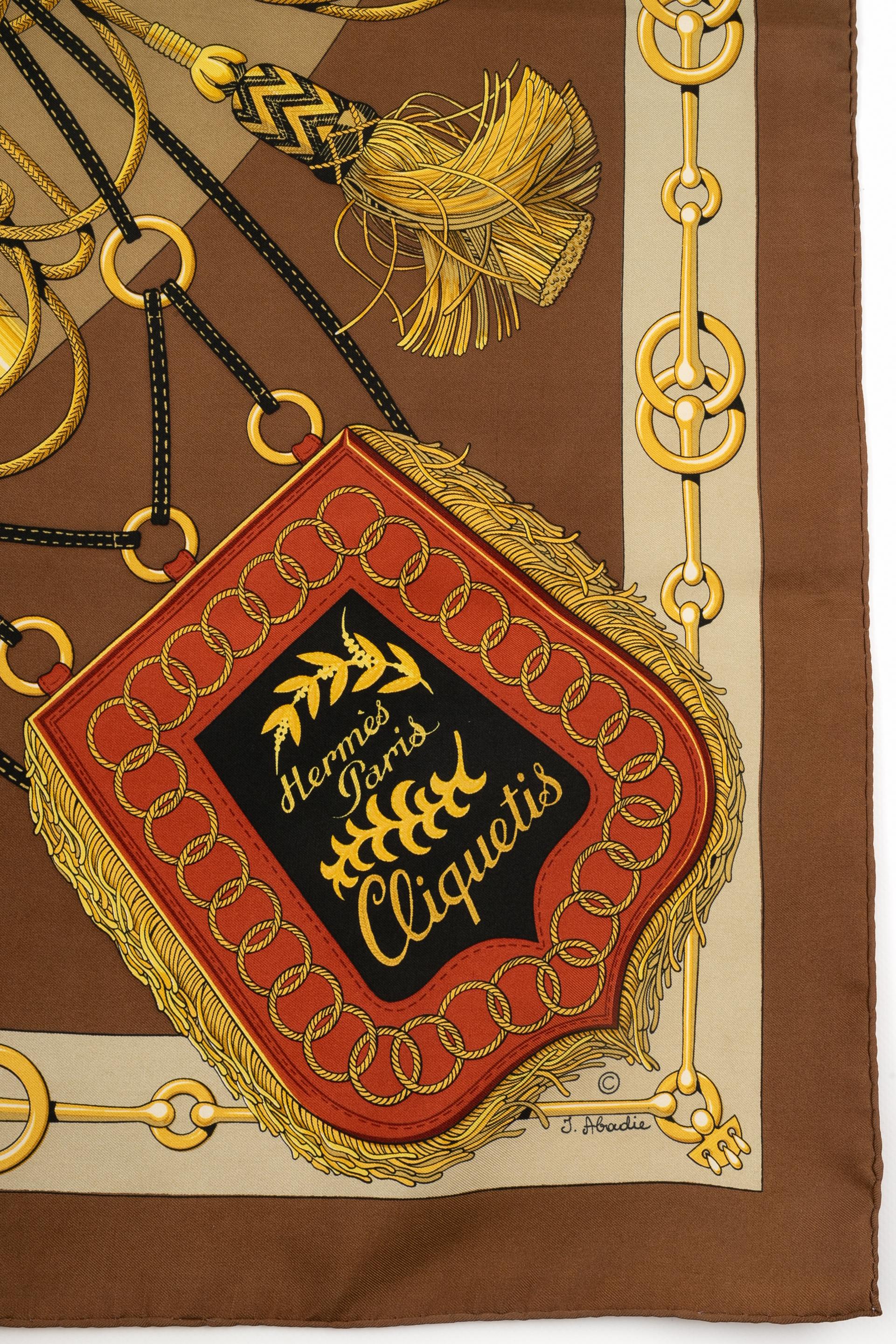 Hermès 'cliquetis' foulard / squared scarf 1