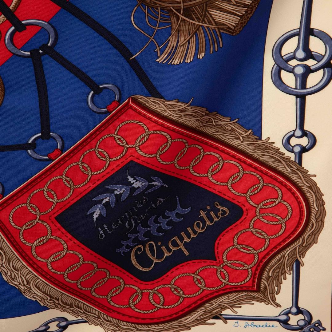 Hermès Cliquetis Silk Scarf In Good Condition In London, GB