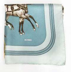 Hermes Coach and Saddle by Philippe Ledoux Silk Scarf