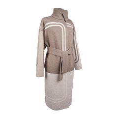 Hermes Coat Brides de Gala Long Coat Beige Lin 36 / 4 New