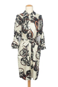 Hermès coat dress 'Tricolor coach' Resort 2019