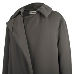Hermes Gray Sleek Coat with Subtle Wadding 38 / 6