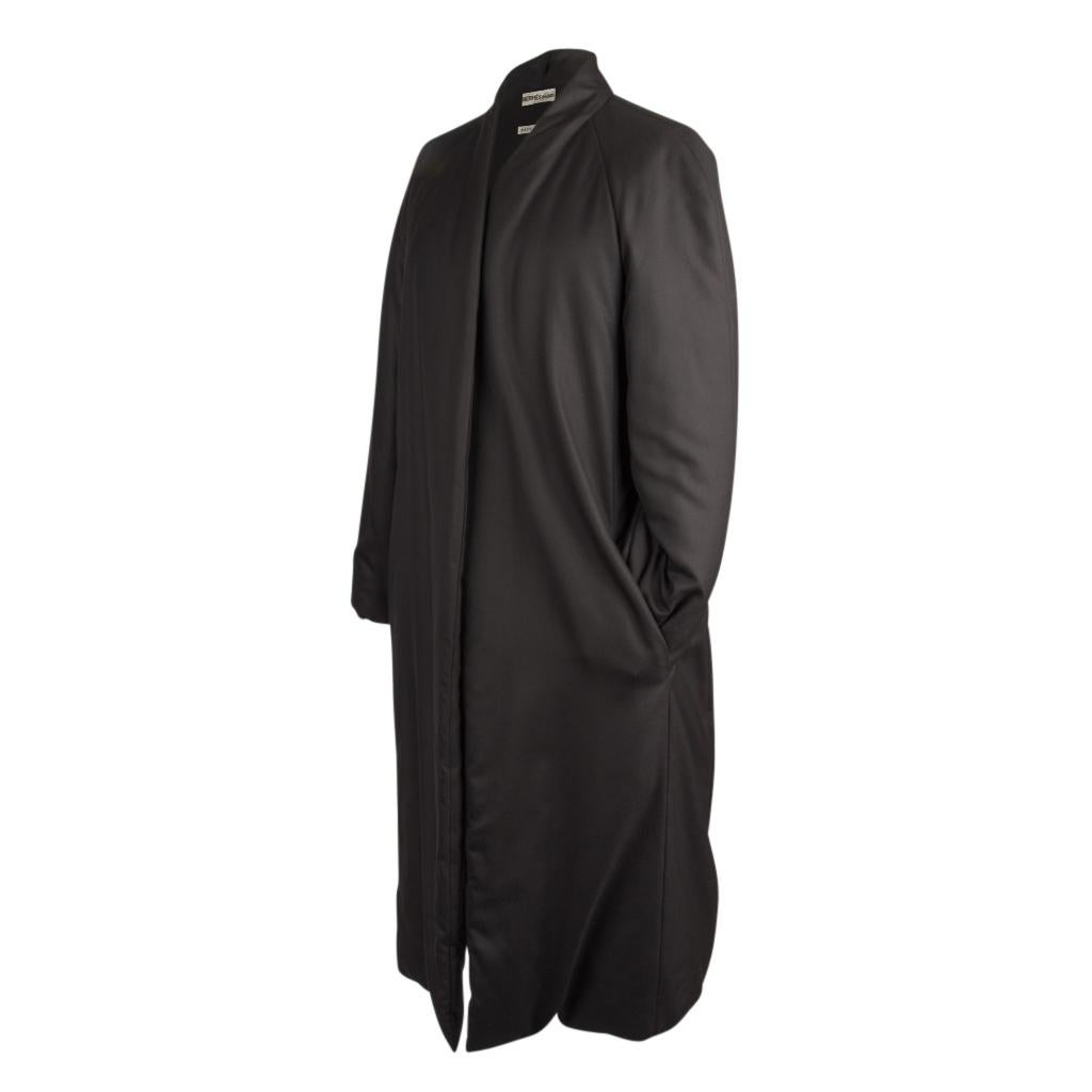 Women's Hermes Coat w/ Long Shawl Weightless Warm Cashmere 38 / Runs Larger 6 to 8