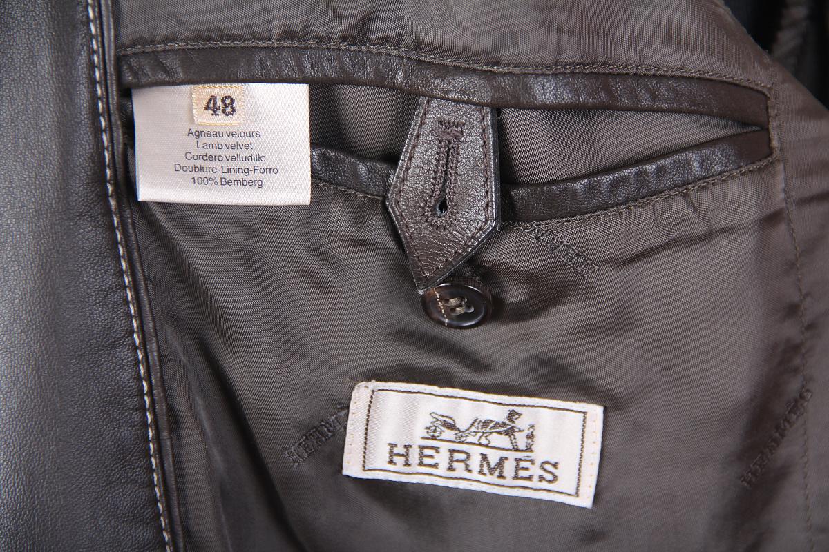 Abrigo Hermes con chaleco de piel en venta 6