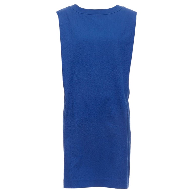 cobalt blue cotton dress Cobalt Blue Multi Cotton Floral Smocked Sleeveless Maxi Dress - All Dresses main image 1