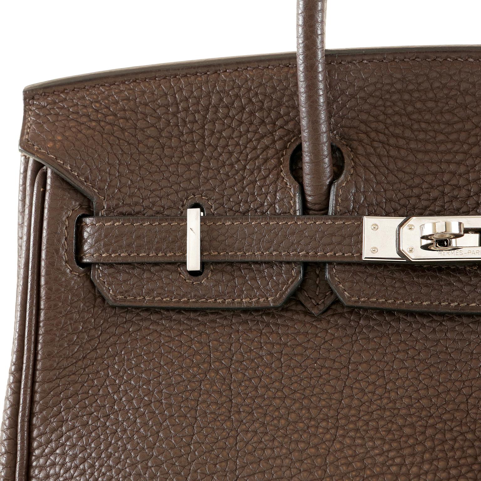 Hermès Cocoan Brown Togo 25 cm Birkin Bag 4