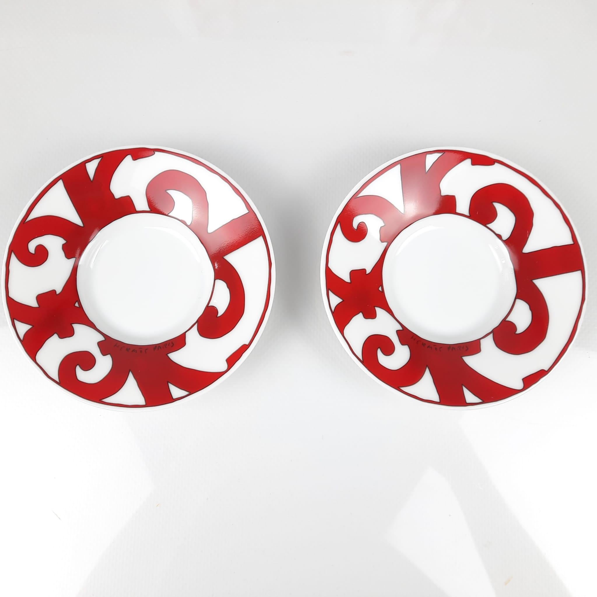 Hermes Coffee Cup And Saucer Balcon Du Guadalquivir Porcelain Set Of Two 9cl 1
