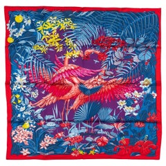 Hermes Collectible Flamingo Party Scarf