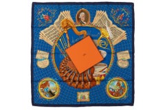 Hermes Collectible Mozart Silk Scarf