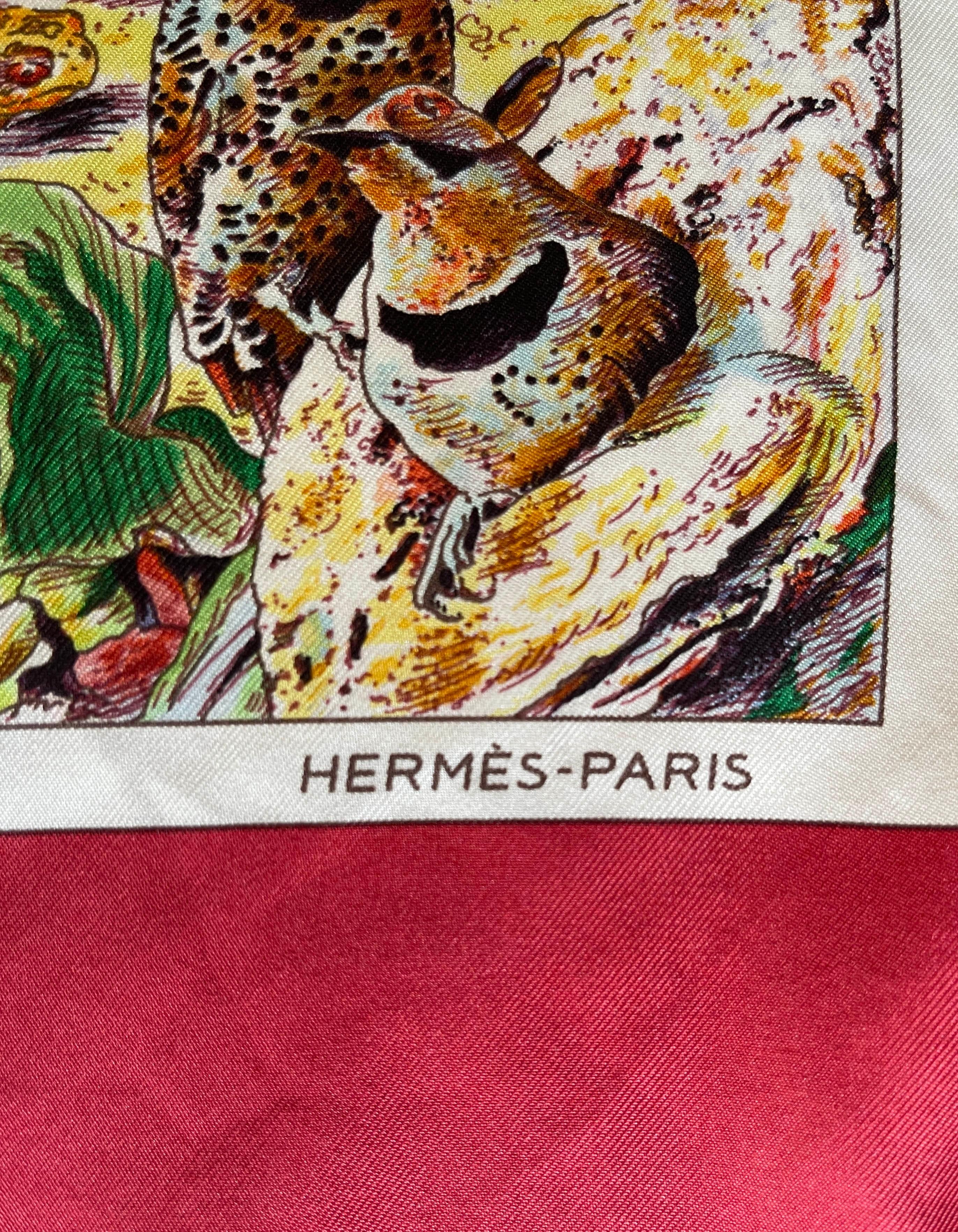 Hermes COLLECTORS Madison Avenue Celebrating 10 years 90cm Silk Scarf  
Made In: France
Color: Red/multi
Materials: 100% silk
Overall Condition: Excellent.  Light fading to edges from cleaning  
Includes: Hermes box

Measurements:
34