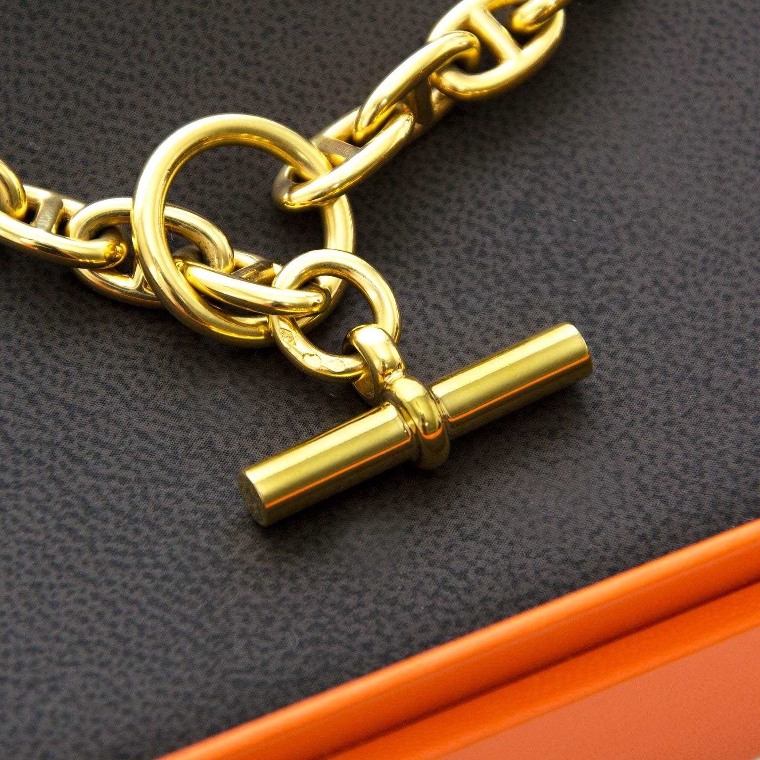 Hermès Collier Chain d'Ancre PM 18K Gold 1