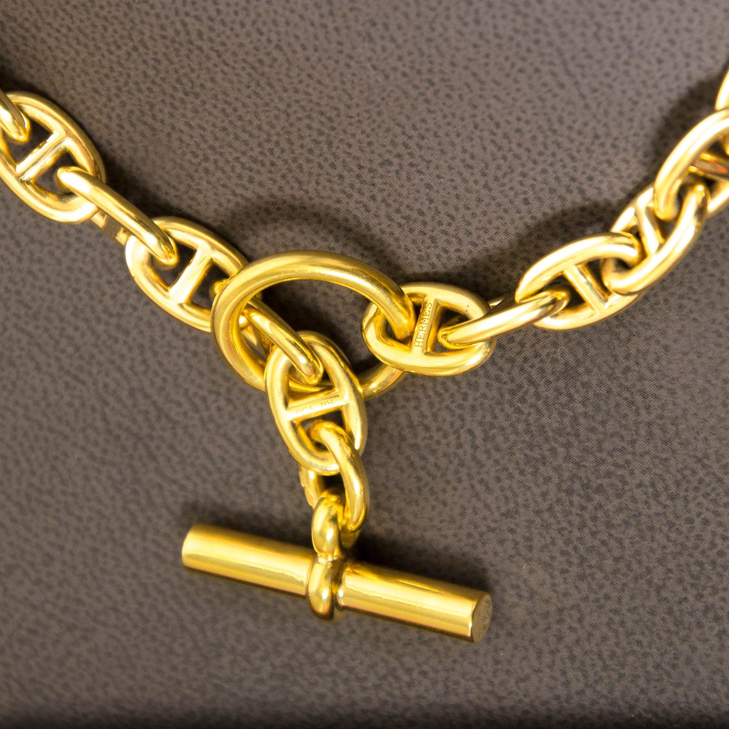 Hermès Collier Chain d'Ancre PM 18K Gold 2