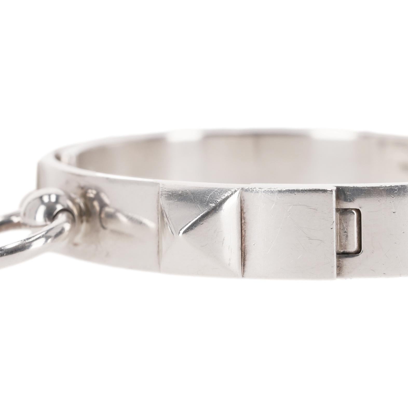 Hermes Collier De Chain Silber ST Medium Armband im Angebot 4