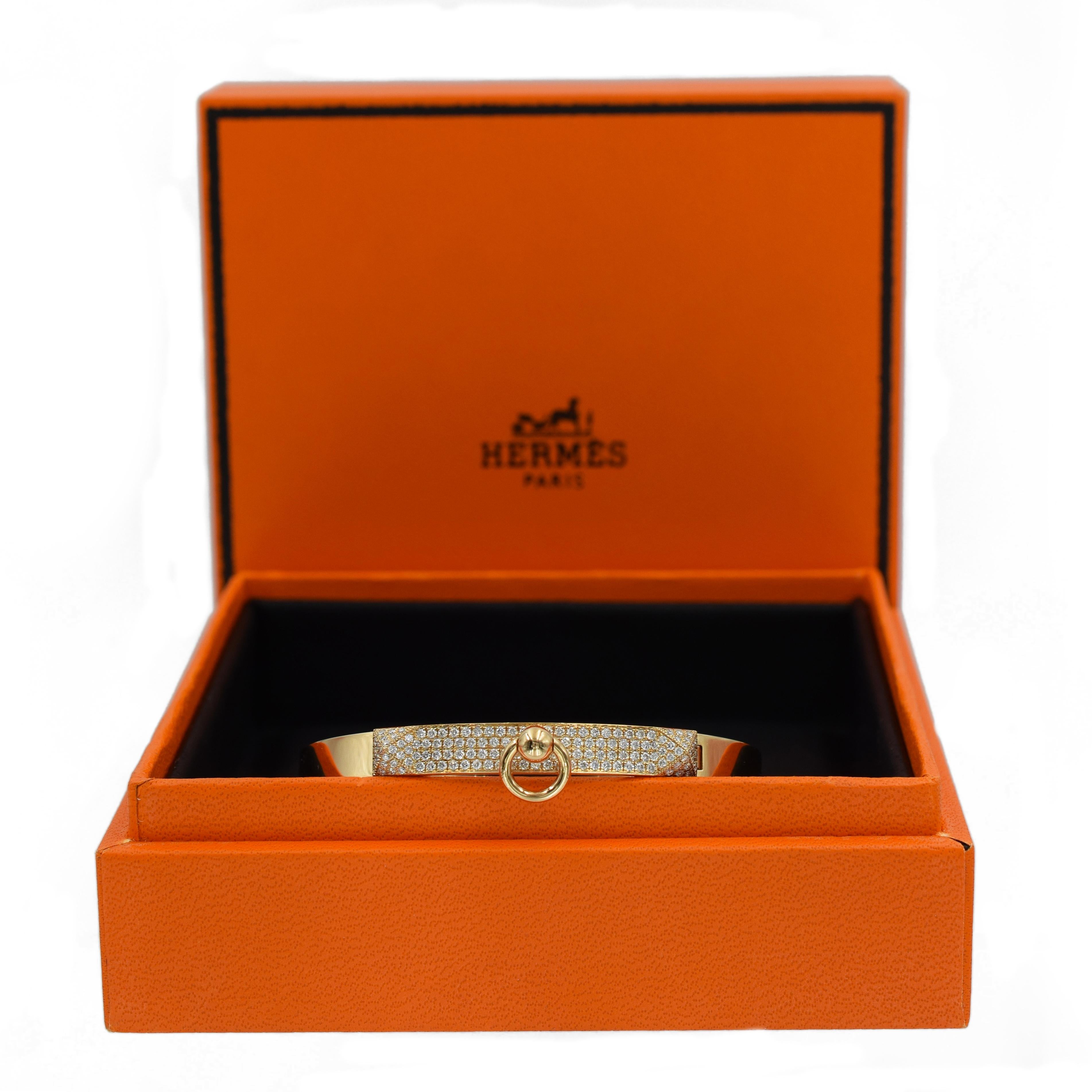 Bracelet 'Collier de Chein' de Hermes  en vente 9