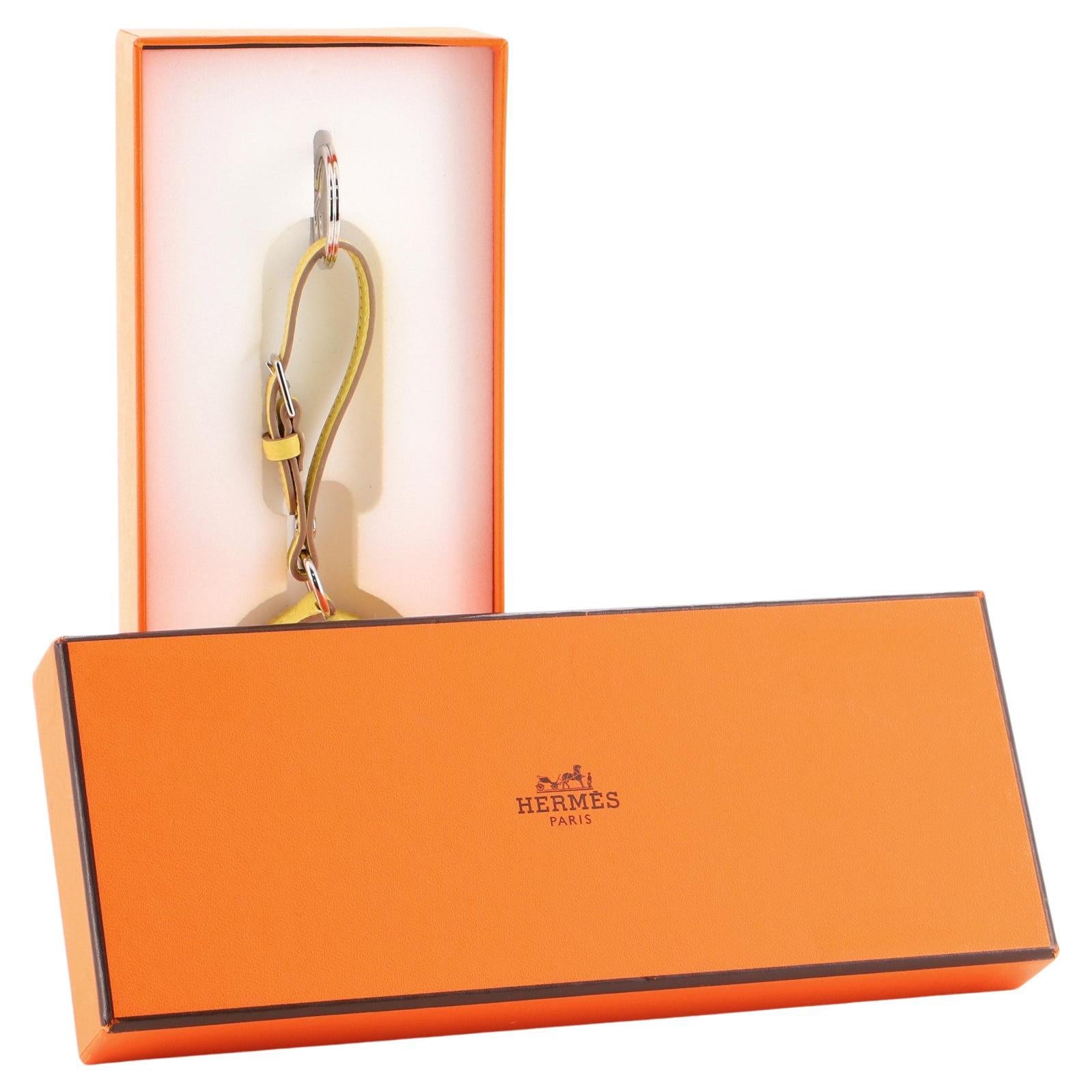 Ladies Hermes Paris Yellow Togo Calfskin Dogon Duo Wallet with Purse