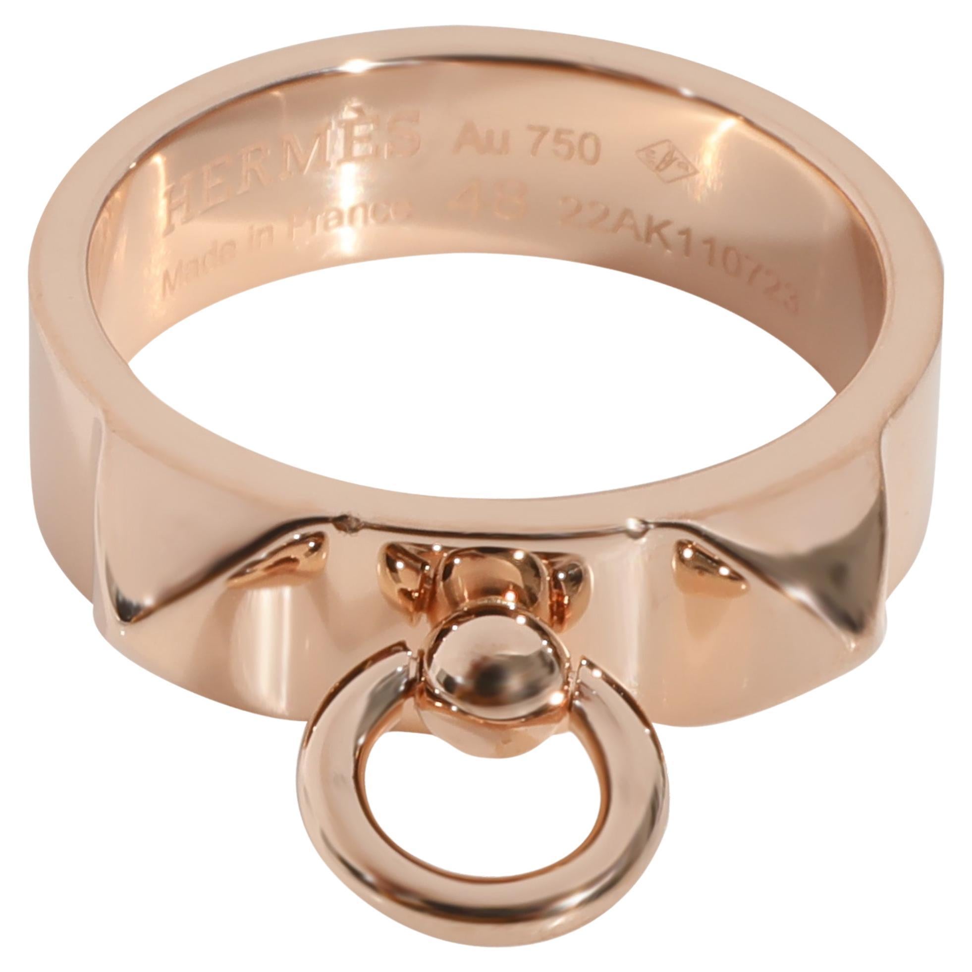 Bracelet Hermès Collier De Chien en or rose 18 carats en vente