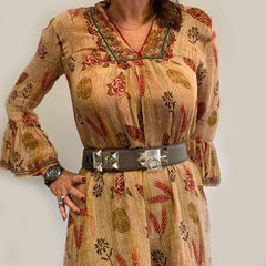 HERMES Collier de Chien Belt in Tin Color Epsom Leather Size 85