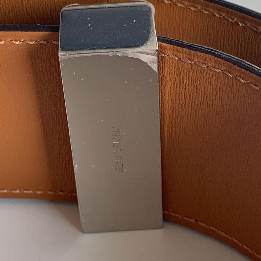 HERMES Collier de Chien Belt in Tin Color Epsom Leather Size 85 3