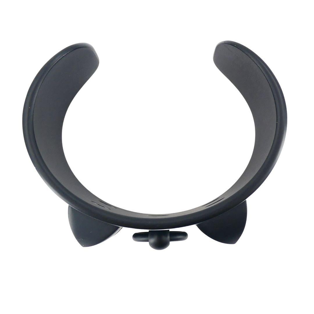 Hermes Collier de Chien Aluminium noir Bracelet manchette coucher de soleil en vente 3