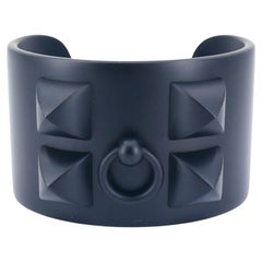 Hermes Collier de Chien Schwarz Aluminium Sunset Manschette Armband