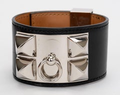 Hermes Collier De Chien Schwarzes Armbändchen