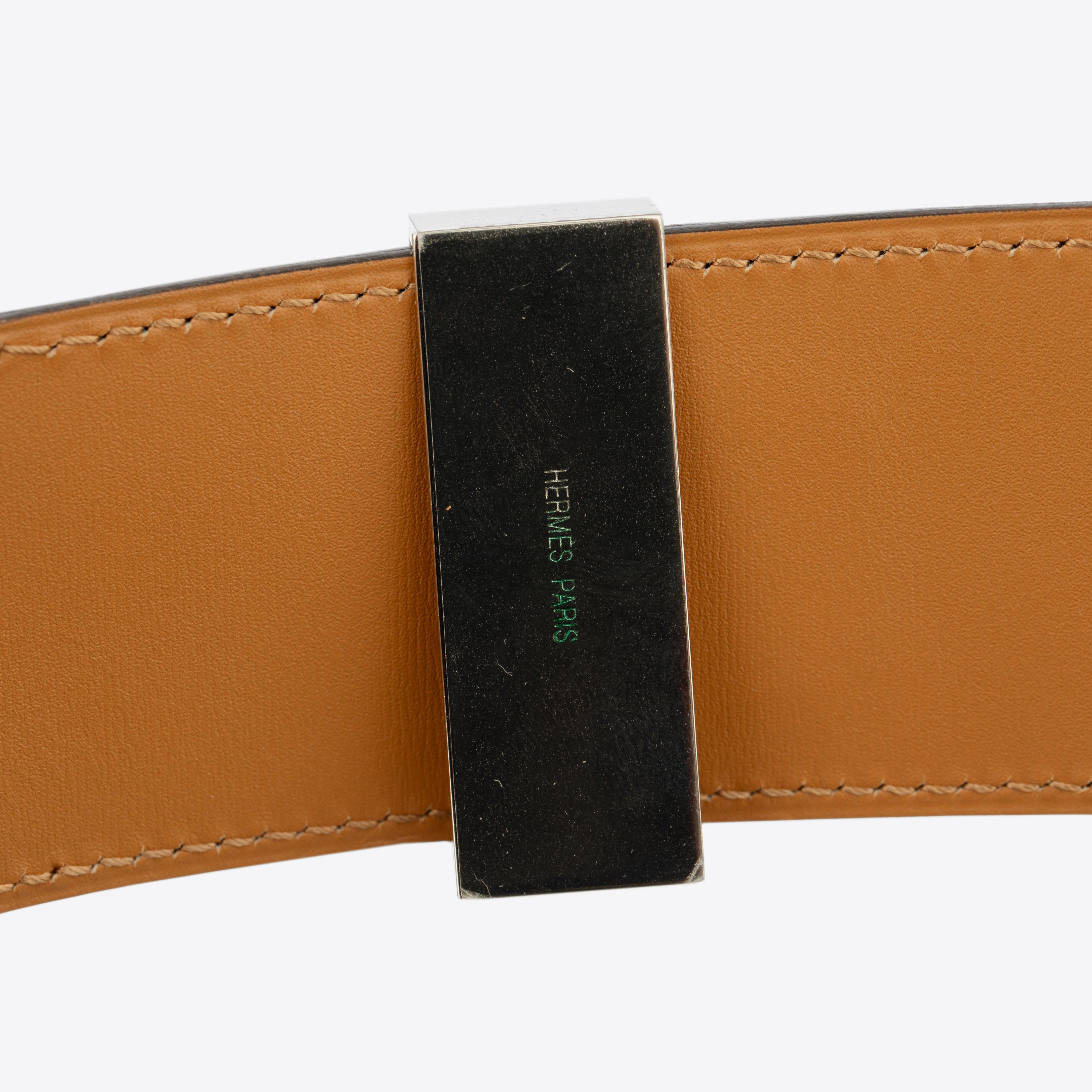Hermes Collier De Chien Blue Indigo Suede Leather Medor Belt Palladium Hardware For Sale 1
