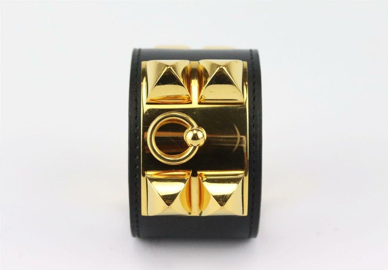 Hermès Collier de Chien Box Calf Leather Bracelet  In Excellent Condition For Sale In London, GB