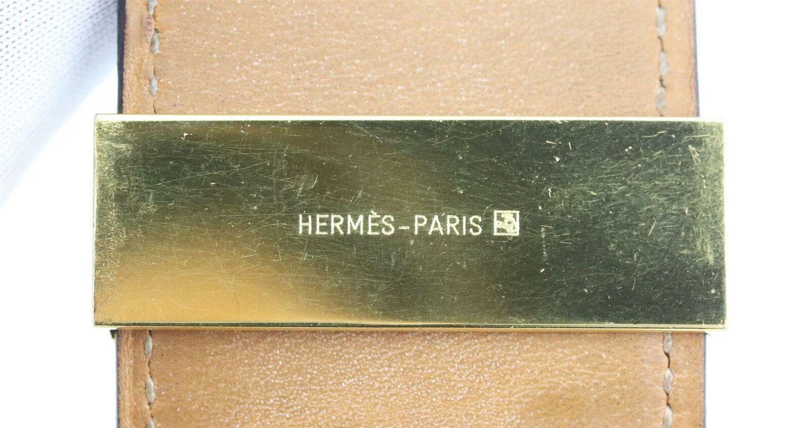 Hermès Collier de Chien Box Calf Leather Bracelet  In Excellent Condition In London, GB