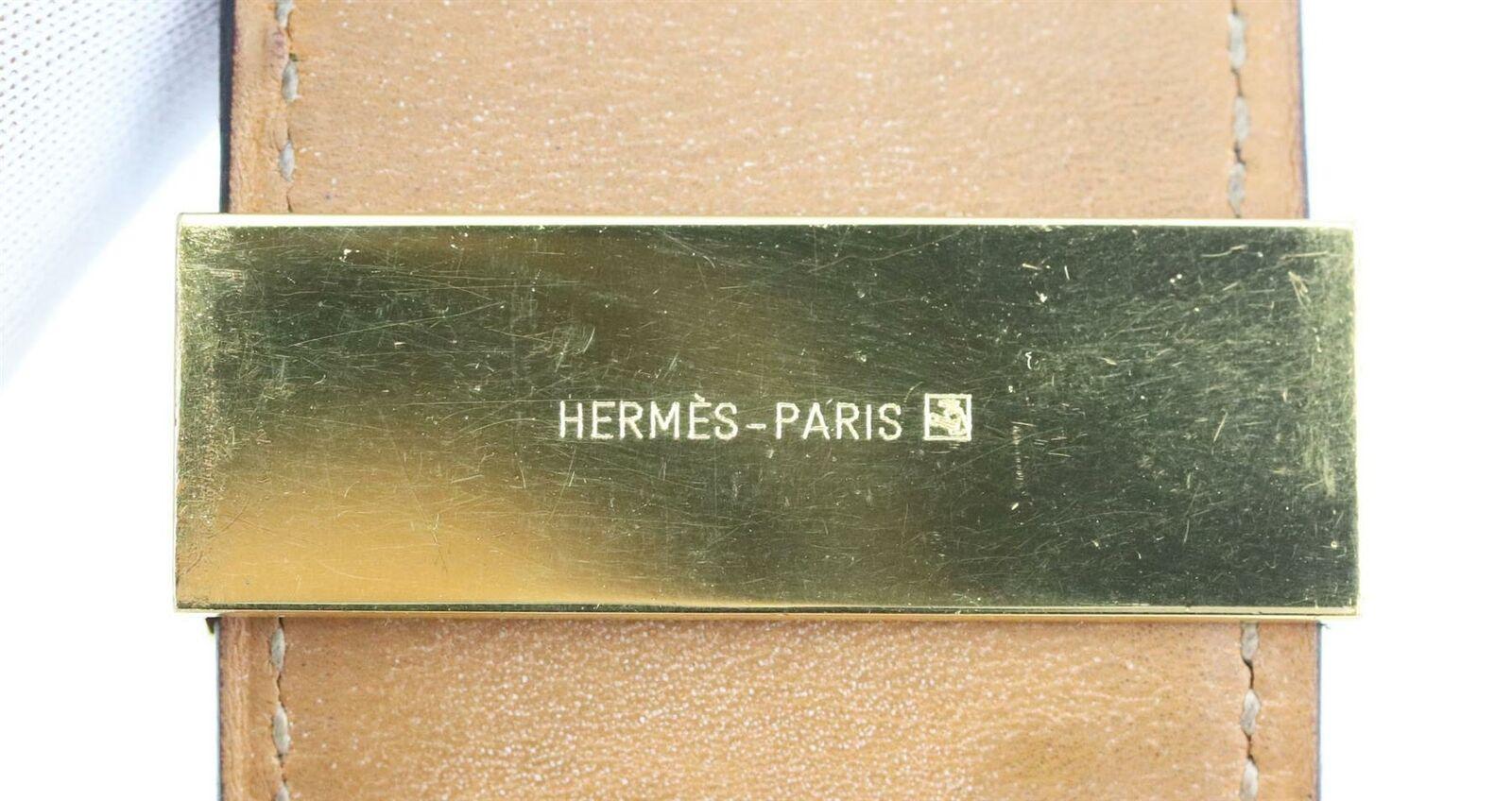 Hermès Collier de Chien Box Calf Leather Bracelet In Excellent Condition In London, GB