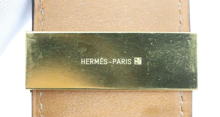 Hermès Collier de Chien Box Calf Leather Bracelet  For Sale 2
