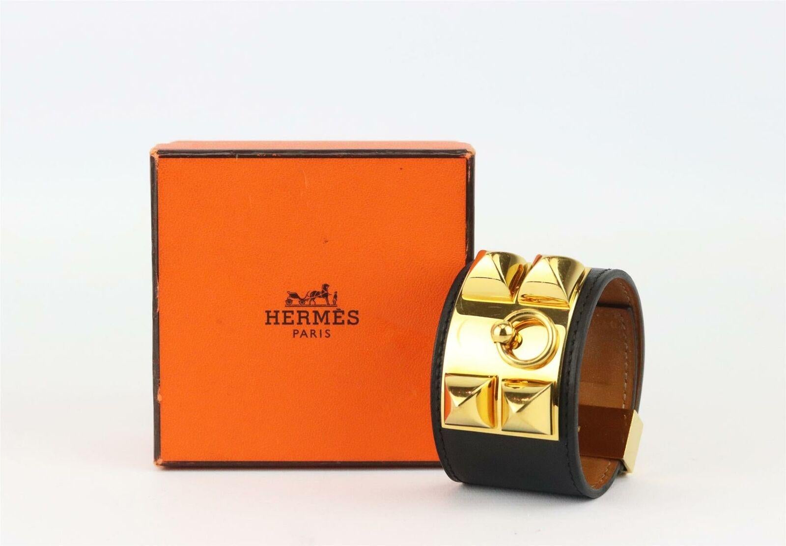 Hermès Collier de Chien Box Calf Leather Bracelet  1