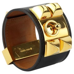 Hermès Collier De Chien Box - Bracelet en cuir de veau