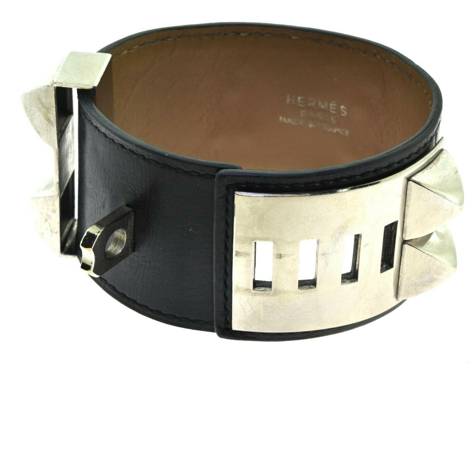 Brilliance Jewels, Miami
Questions? Call Us Anytime!
786,482,8100

Designer: Hermes

Collection: Collier de Chien

Material: Palladium plated Medor

                      Box Calfskin 

Circumference: (greater than) < 7.5 inches

Hallmarks: Hermes