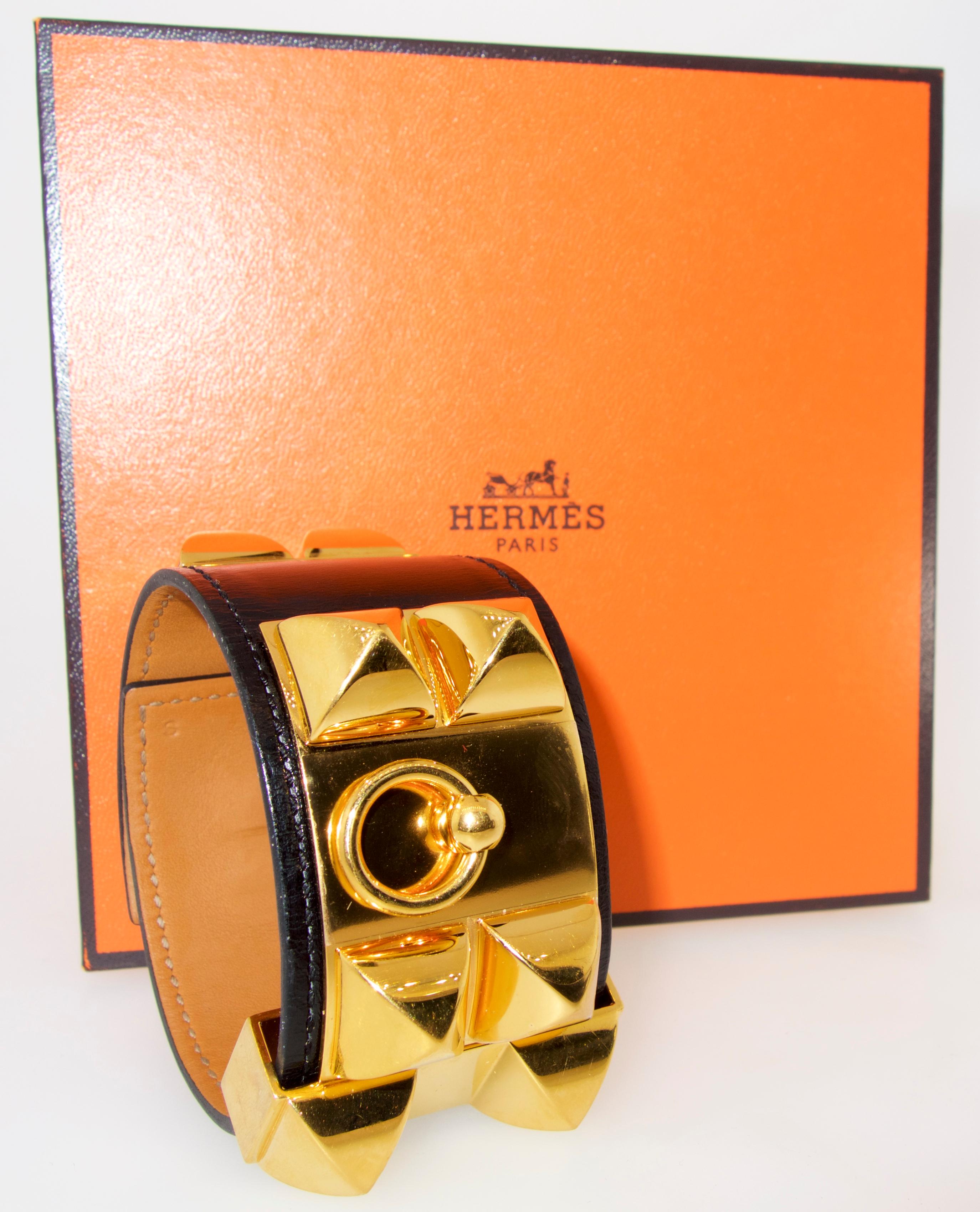 Modern Hermes Collier De Chien Cuff Bracelet