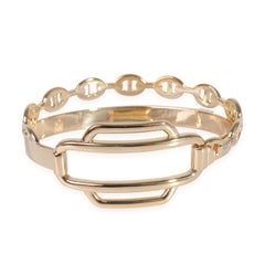 Hermès Collier De Chien Diamond Bracelet in 18k Yellow Gold 0.79 CTW