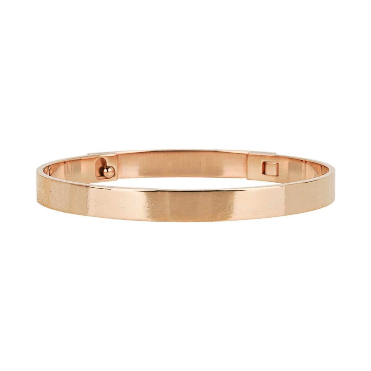 Hermes Collier De Chien Bracelet Diamant Petit Modèle Or Jaune 18K SH Pour femmes en vente