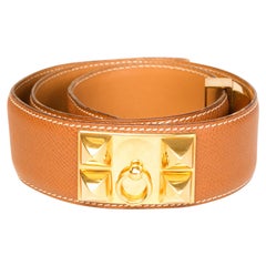 Ledergürtel von Hermès Collier de Chien