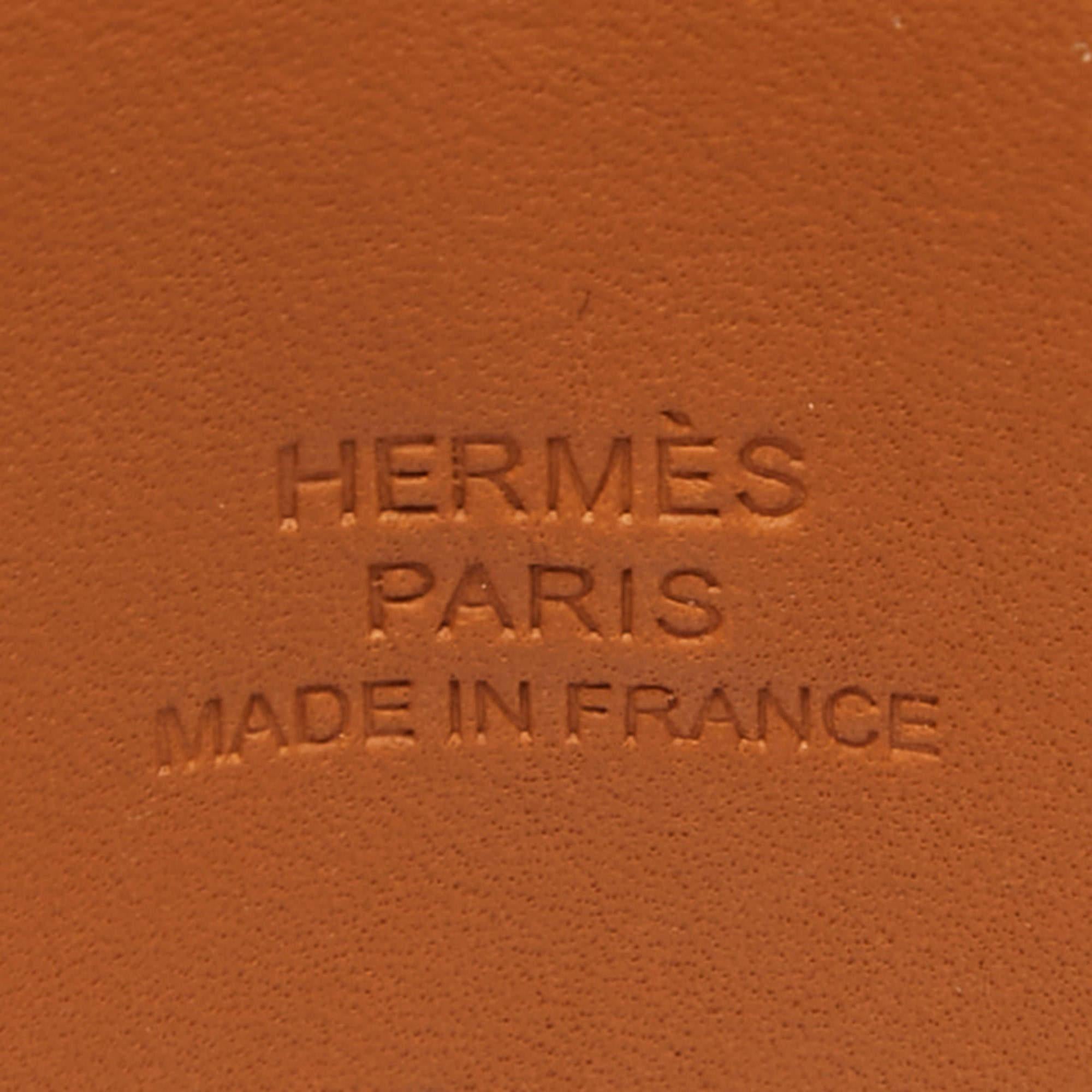 Women's Hermes Collier De Chien Leather Gold Plated Bracelet For Sale