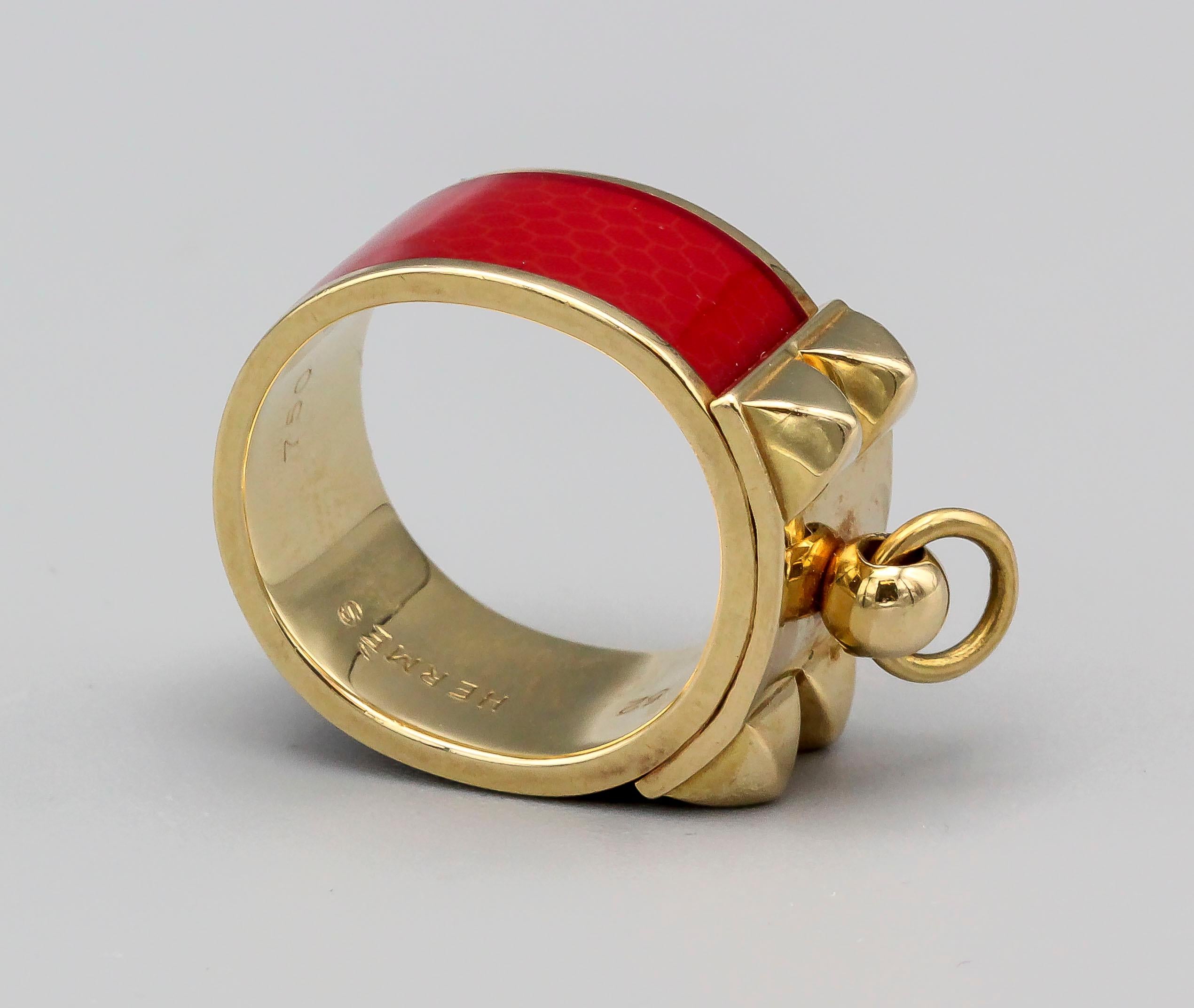 hermes red ring